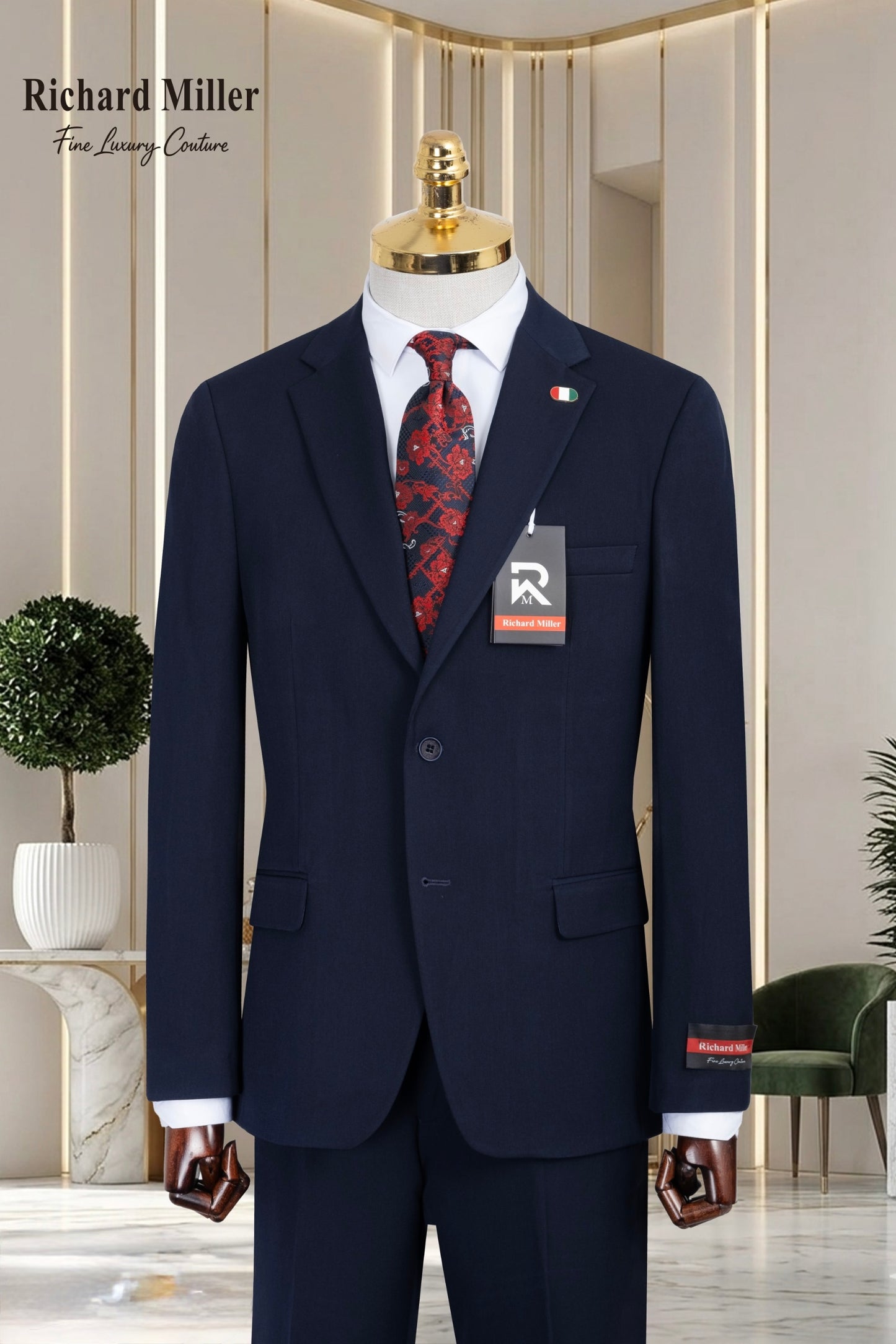 Navy Blue Suit 2PC