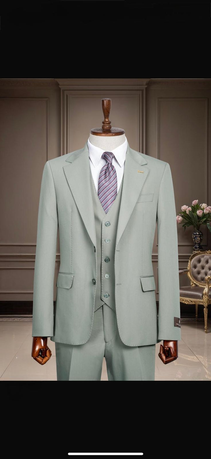 Men’s Suit 3PC Mint Green