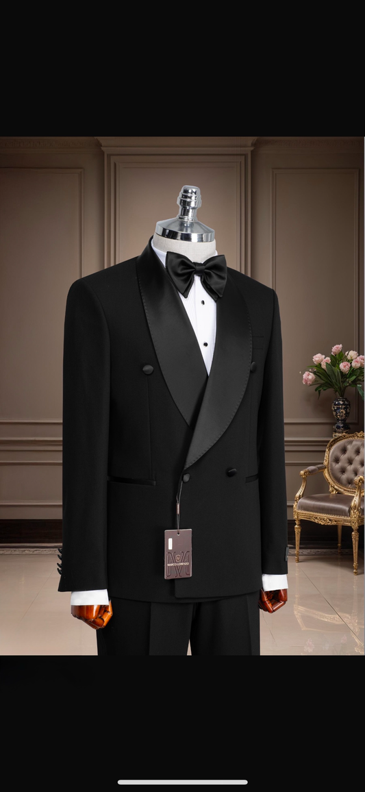 Tuxedo Double-Breasted Black
